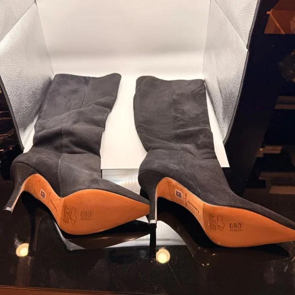 Larroude Kate Boot in Black Suede | LIKE NEW - Picture 7 of 10